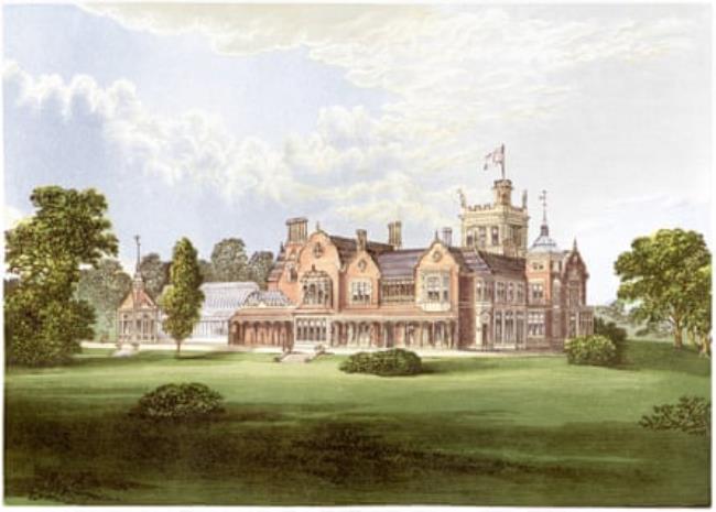 Caen Wood House in Highgate, London, from a book printed in 1870.