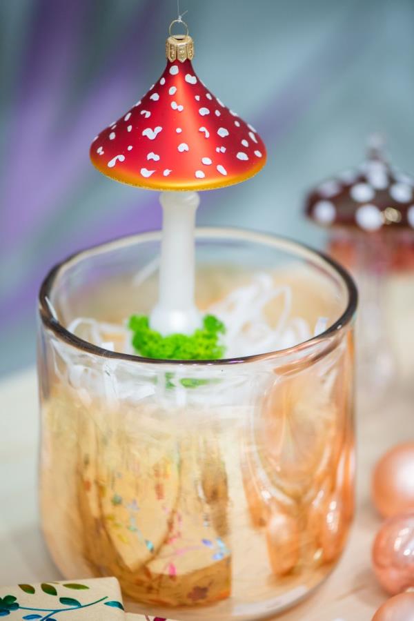 Toadstools have become a surprise trend among many Christmas ornament makers in Germany. 