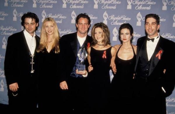 The cast of Friends are said to be 'in talks' for a reunion in Perry's honor. Credit: Reisig & Taylor/NBCU Photo Bank/NBCUniversal via Getty Images